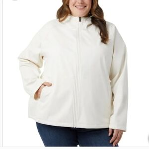 NWT 32 Degrees Women's Cream Soft Shell Jacket 3X, Nwt